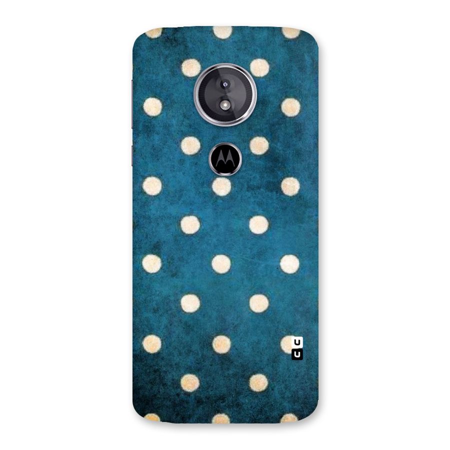 Classic Blue Polka Back Case for Moto E5