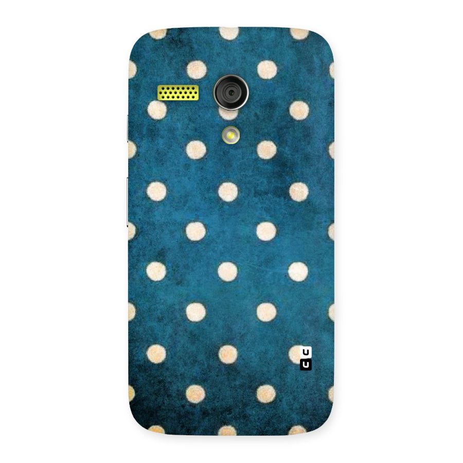 Classic Blue Polka Back Case for Moto G