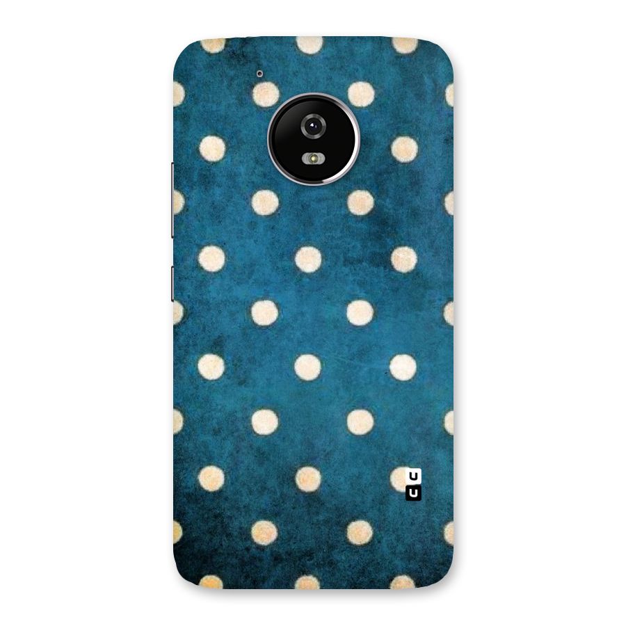 Classic Blue Polka Back Case for Moto G5