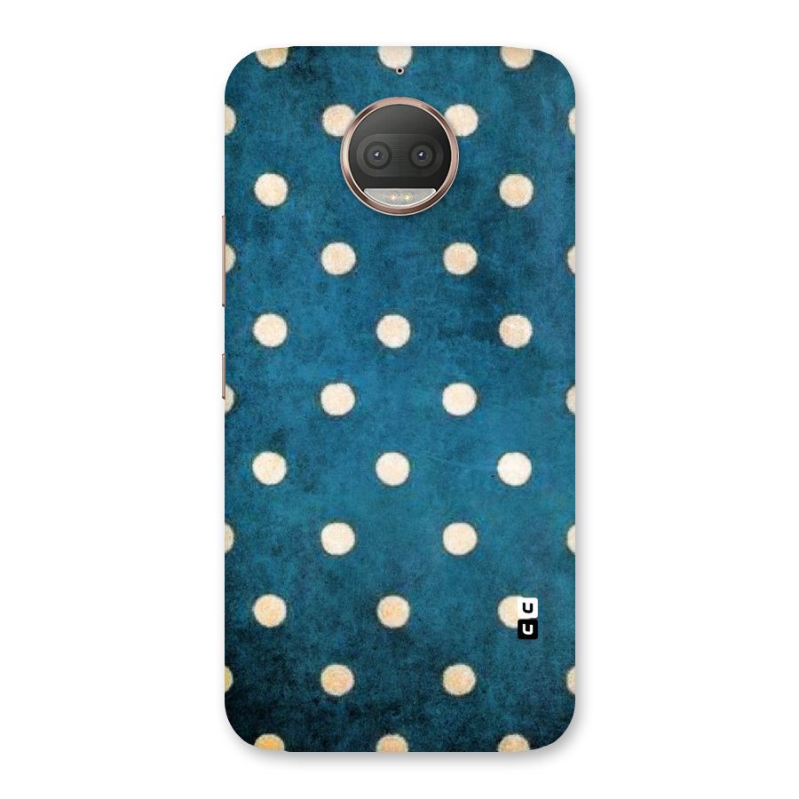 Classic Blue Polka Back Case for Moto G5s Plus