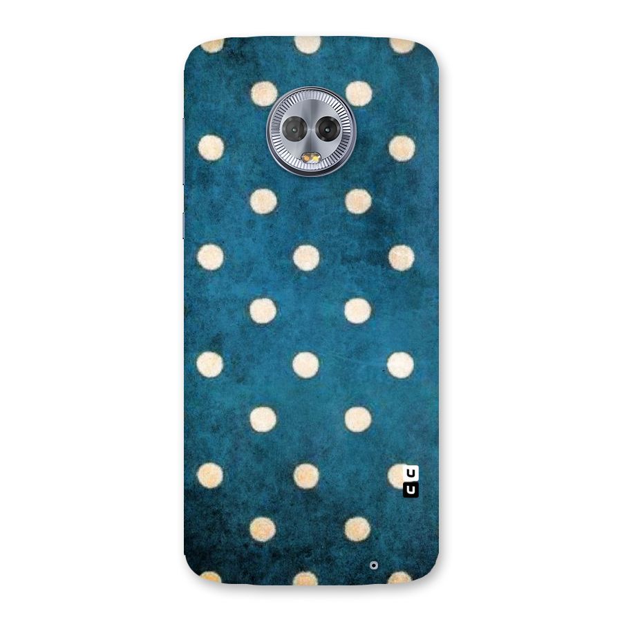 Classic Blue Polka Back Case for Moto G6 Plus