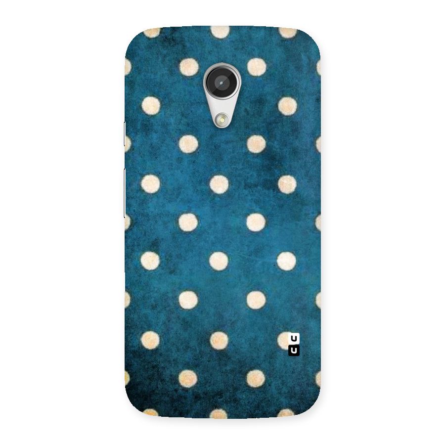 Classic Blue Polka Back Case for Moto G 2nd Gen