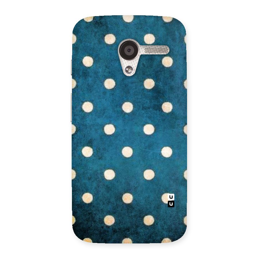 Classic Blue Polka Back Case for Moto X