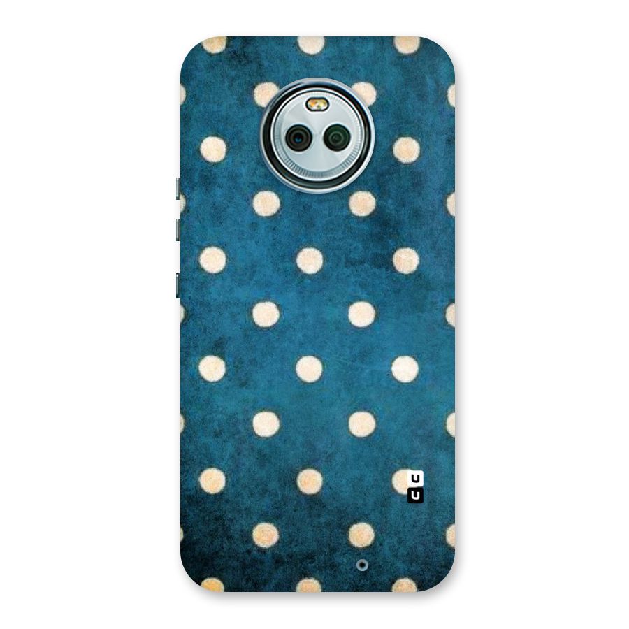 Classic Blue Polka Back Case for Moto X4