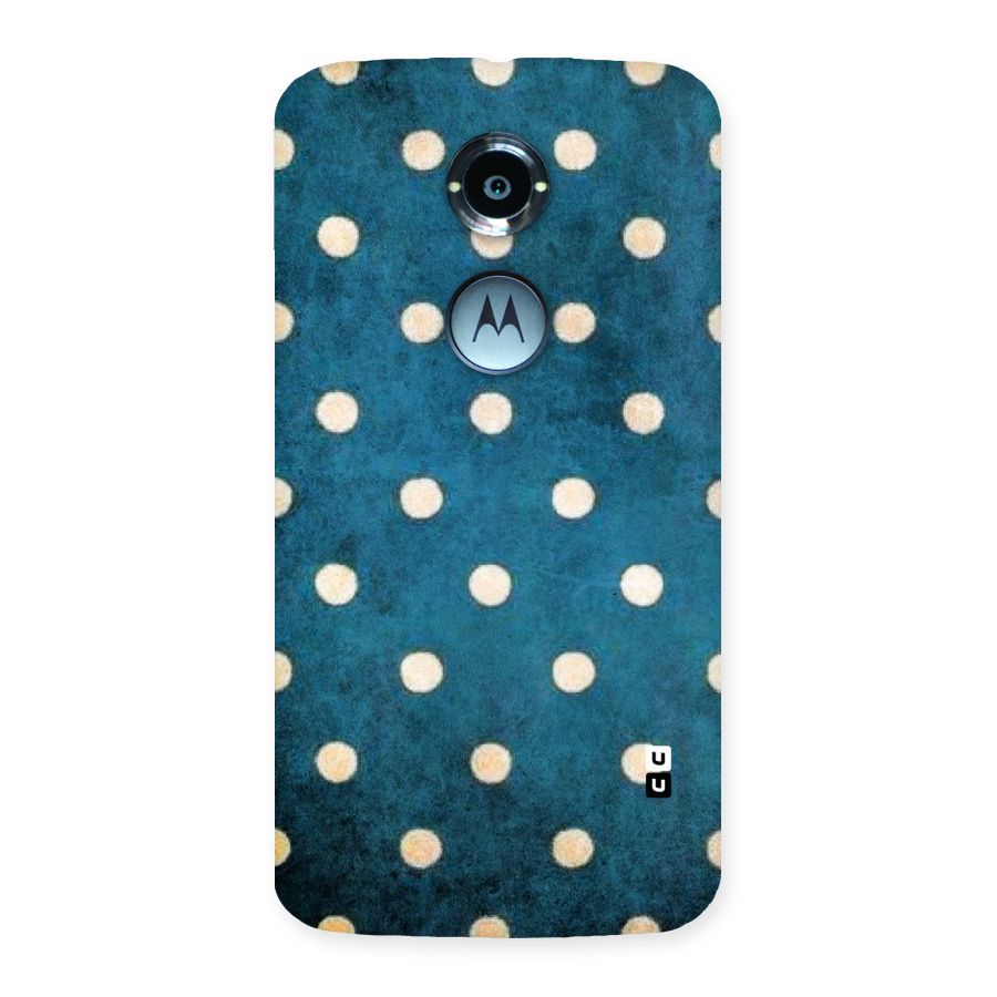 Classic Blue Polka Back Case for Moto X 2nd Gen