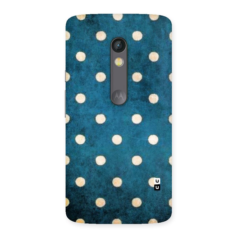 Classic Blue Polka Back Case for Moto X Play