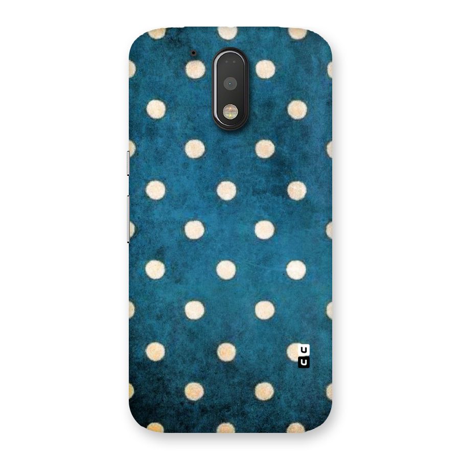 Classic Blue Polka Back Case for Motorola Moto G4 Plus