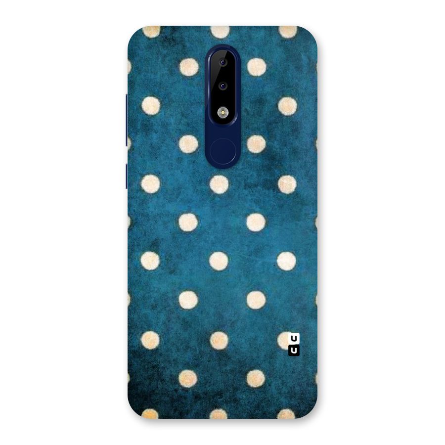 Classic Blue Polka Back Case for Nokia 5.1 Plus