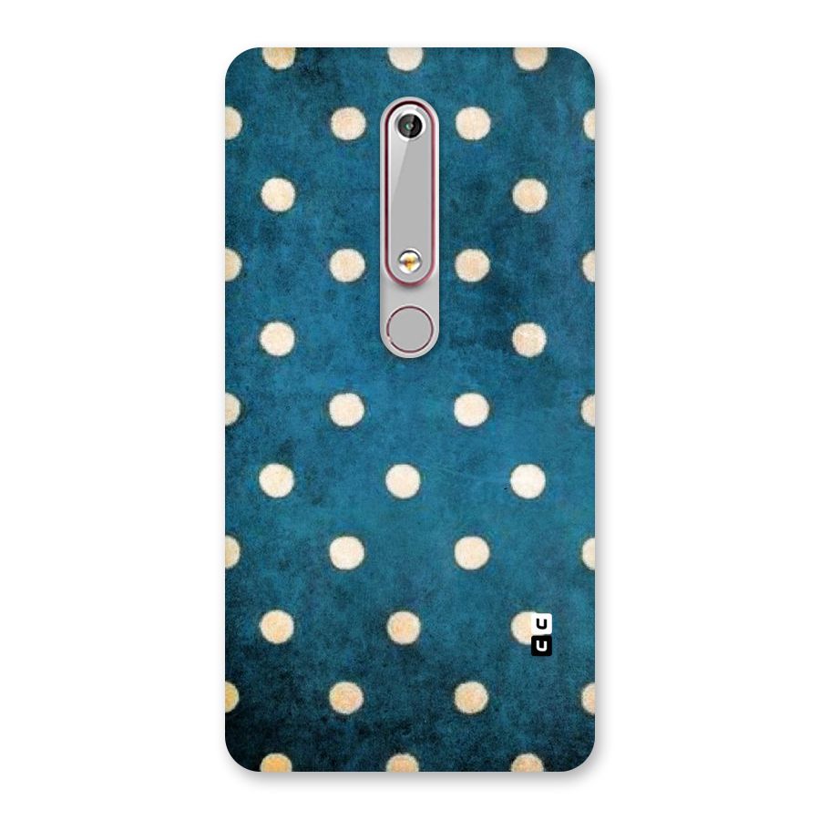 Classic Blue Polka Back Case for Nokia 6.1
