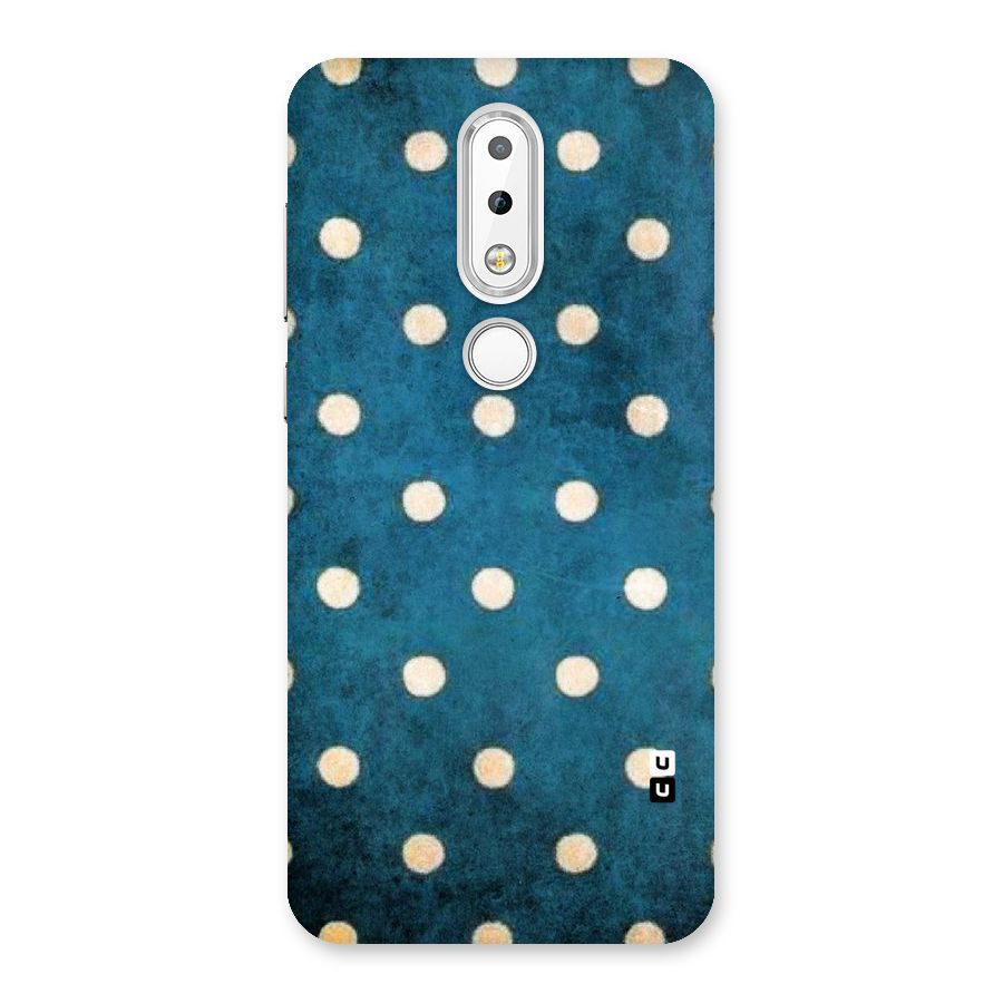 Classic Blue Polka Back Case for Nokia 6.1 Plus