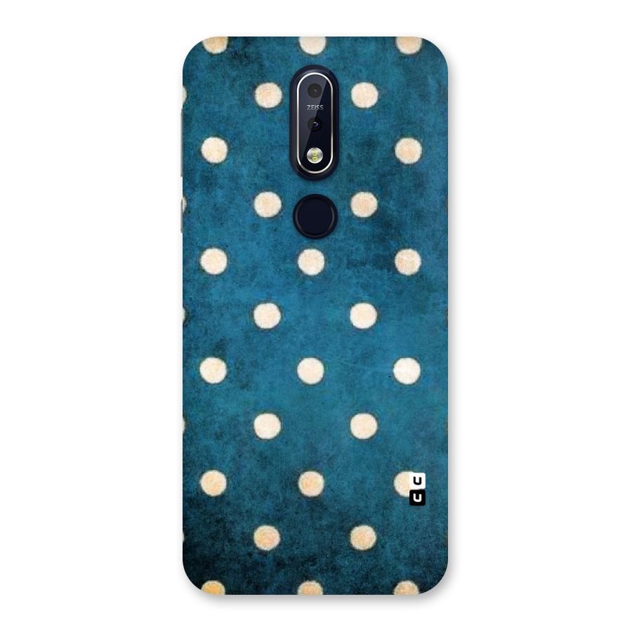 Classic Blue Polka Back Case for Nokia 7.1