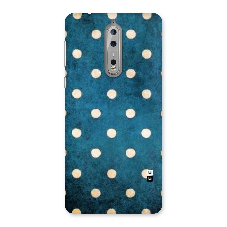 Classic Blue Polka Back Case for Nokia 8