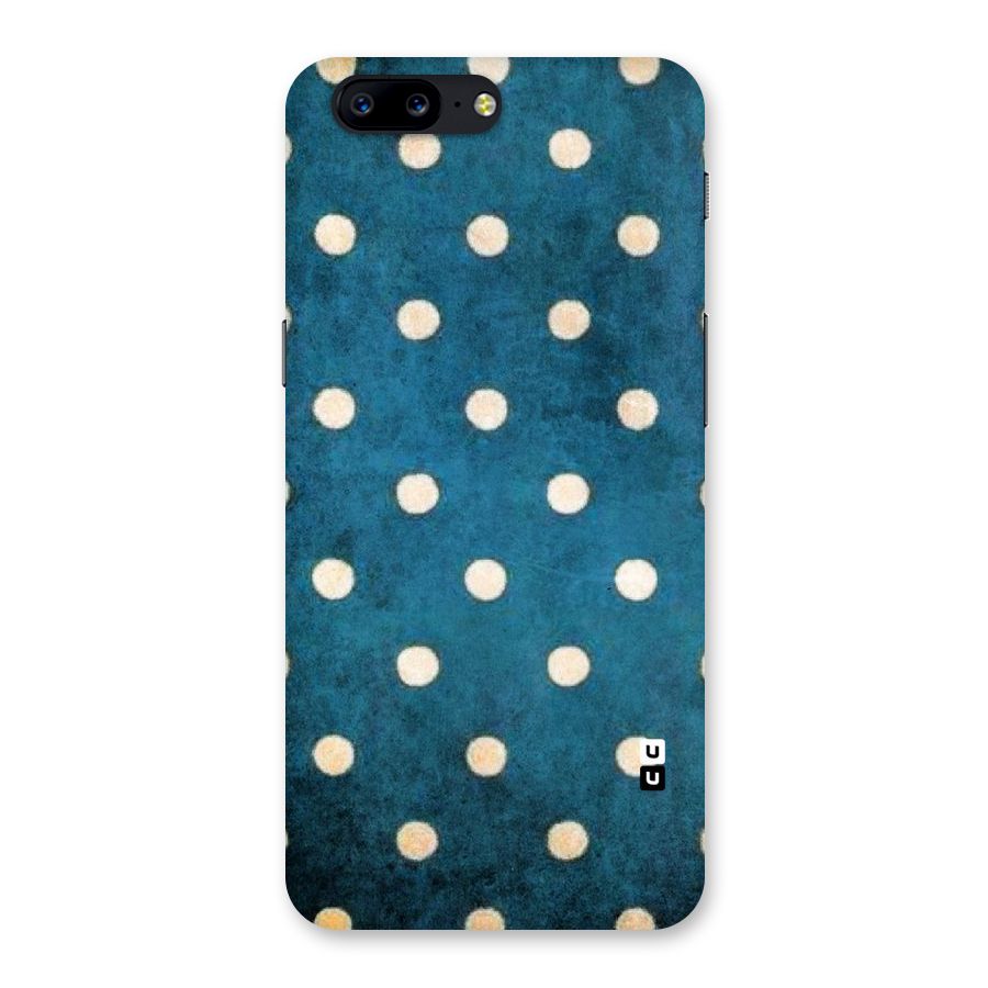 Classic Blue Polka Back Case for OnePlus 5