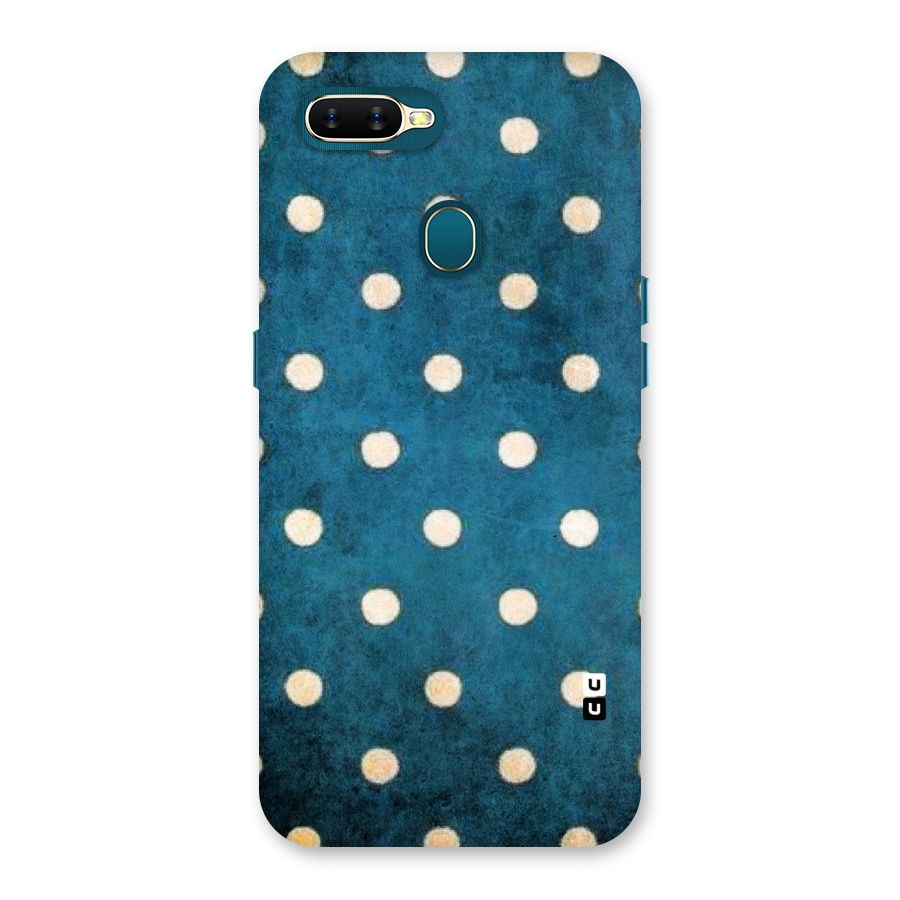 Classic Blue Polka Back Case for Oppo A12