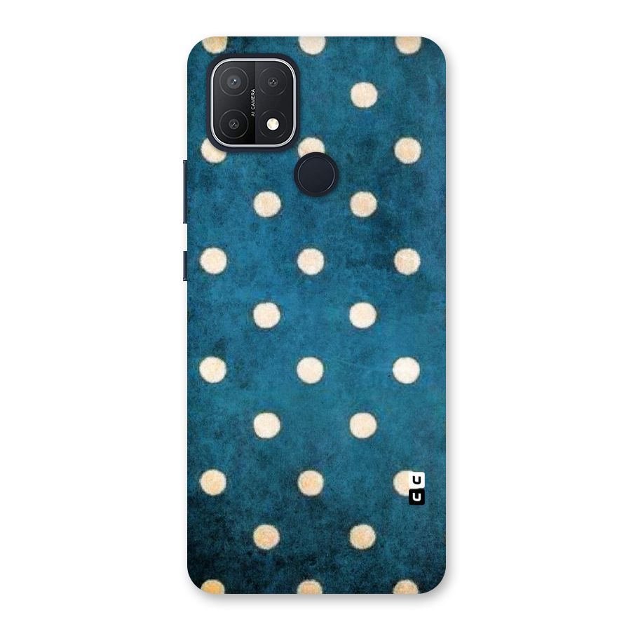 Classic Blue Polka Back Case for Oppo A15s