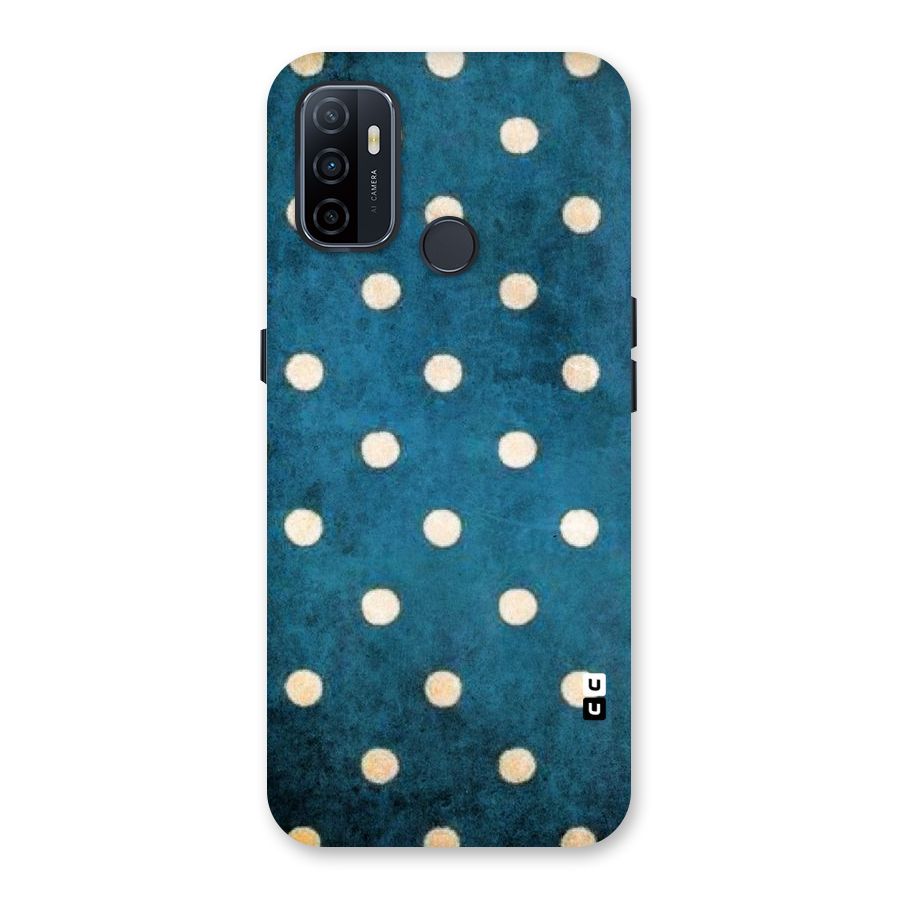 Classic Blue Polka Back Case for Oppo A32
