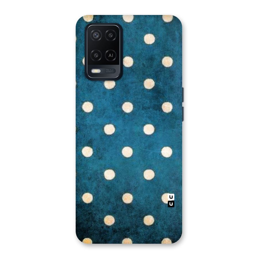 Classic Blue Polka Back Case for Oppo A54