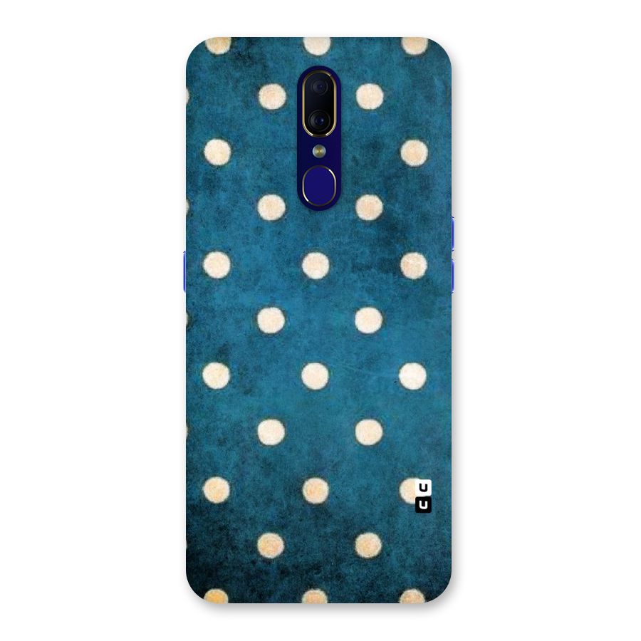 Classic Blue Polka Back Case for Oppo F11