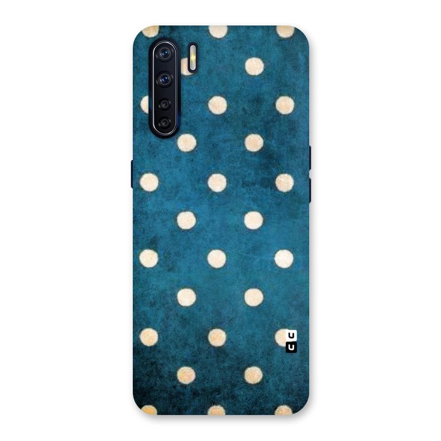 Classic Blue Polka Back Case for Oppo F15