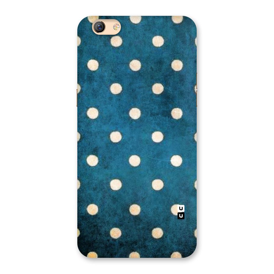 Classic Blue Polka Back Case for Oppo F3 Plus