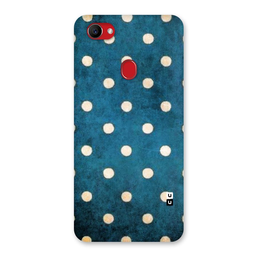 Classic Blue Polka Back Case for Oppo F7
