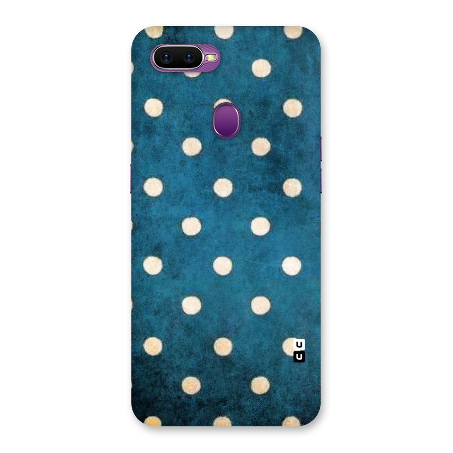 Classic Blue Polka Back Case for Oppo F9