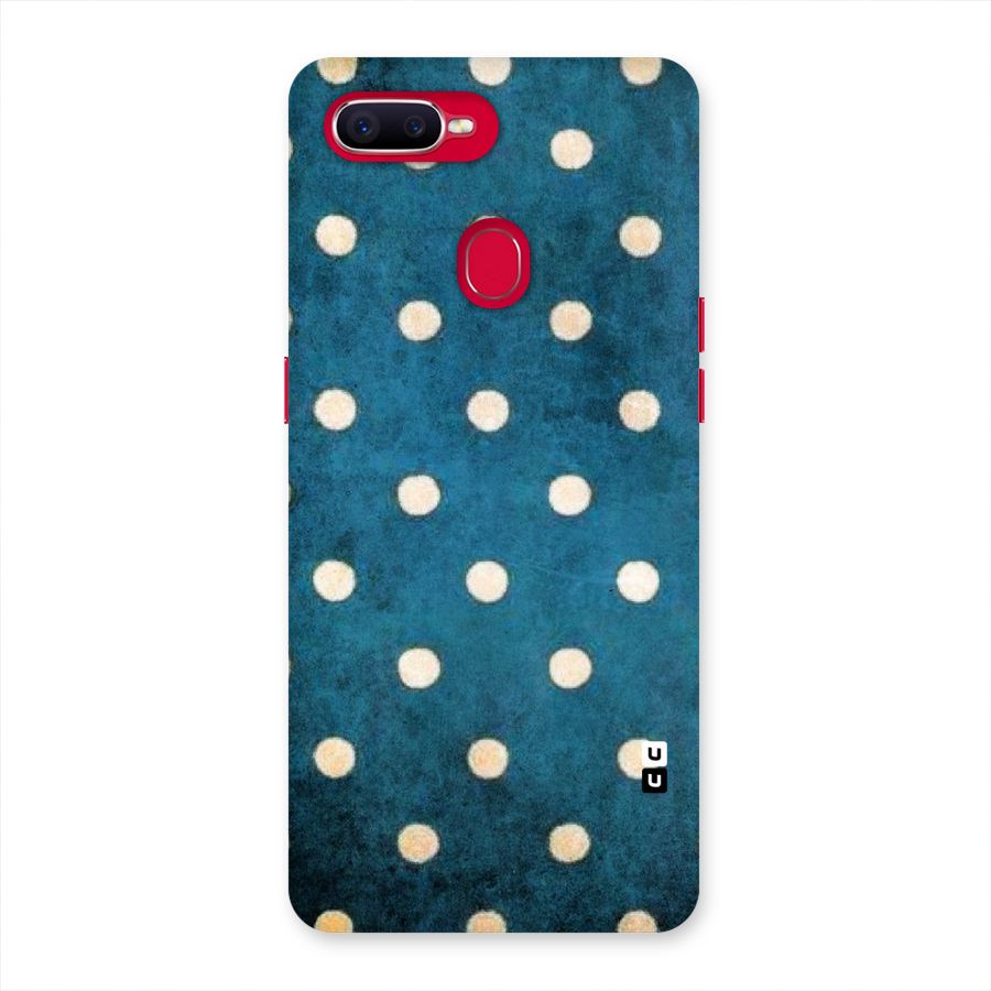 Classic Blue Polka Back Case for Oppo F9 Pro