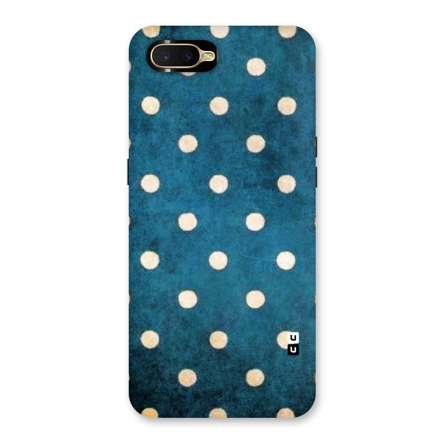 Classic Blue Polka Back Case for Oppo K1