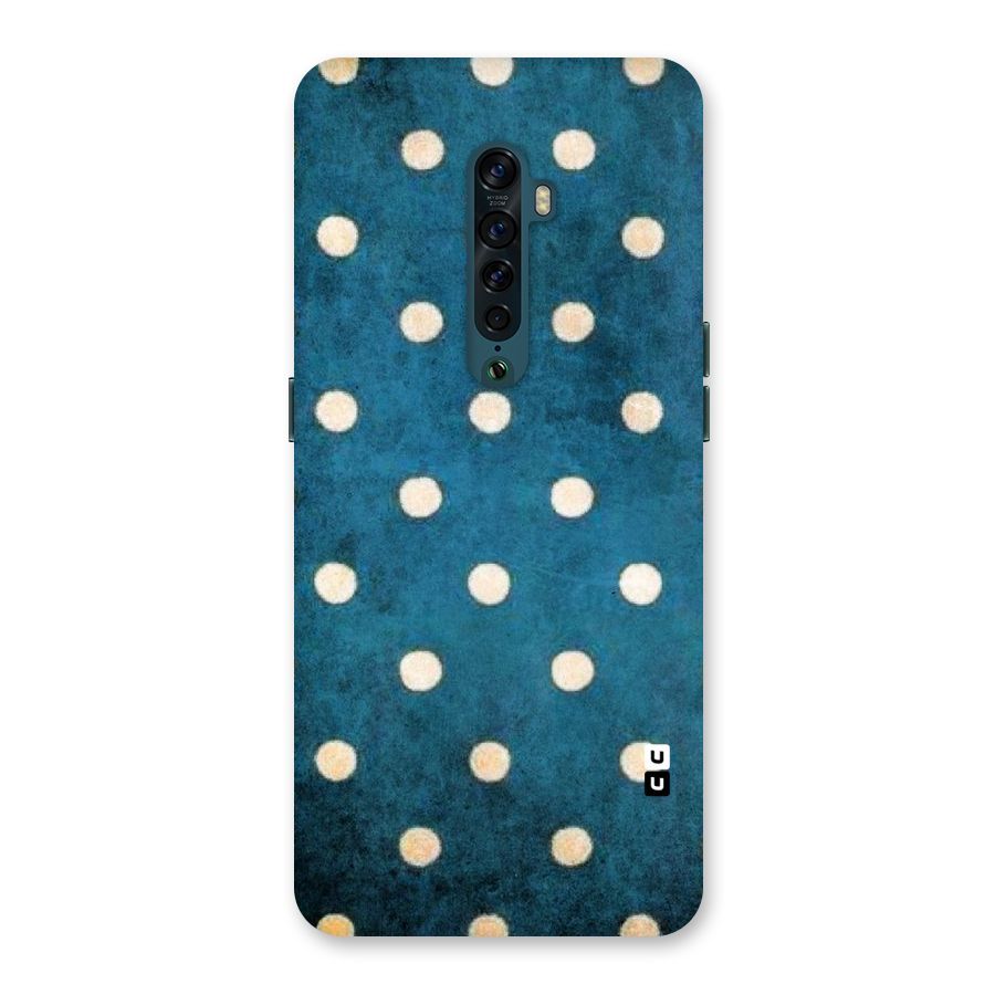 Classic Blue Polka Back Case for Oppo Reno2