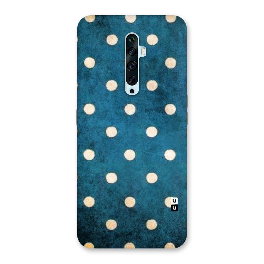 Classic Blue Polka Back Case for Oppo Reno2 F