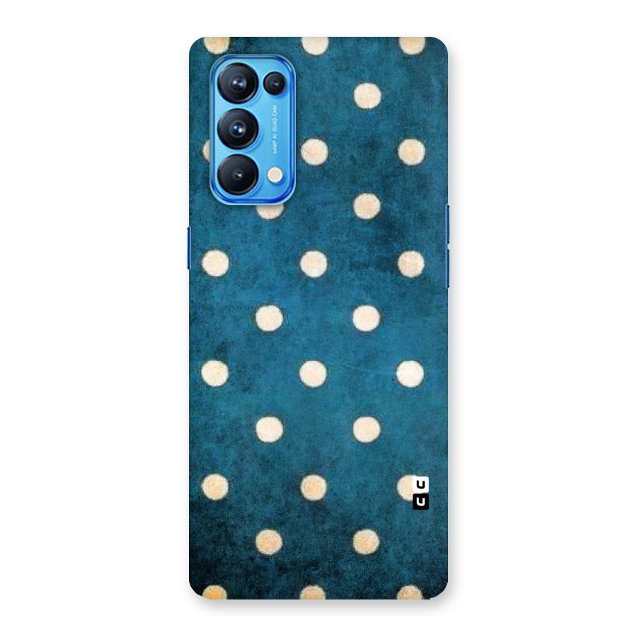 Classic Blue Polka Back Case for Oppo Reno5 Pro 5G