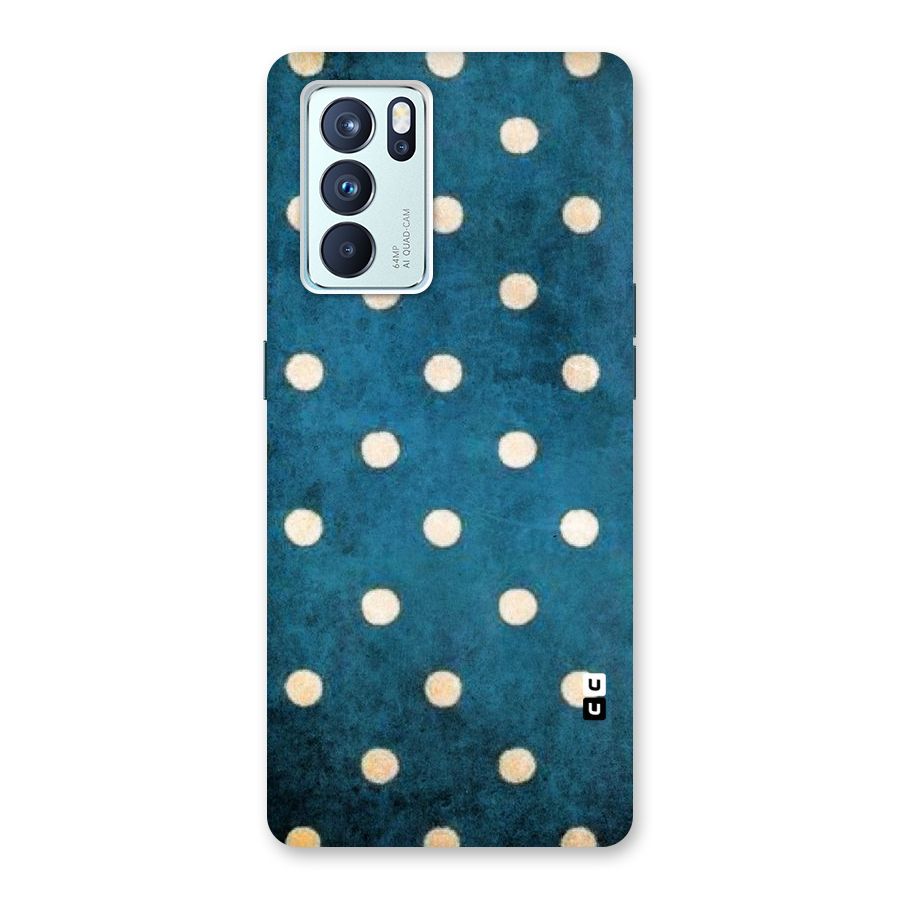 Classic Blue Polka Back Case for Oppo Reno6 Pro 5G