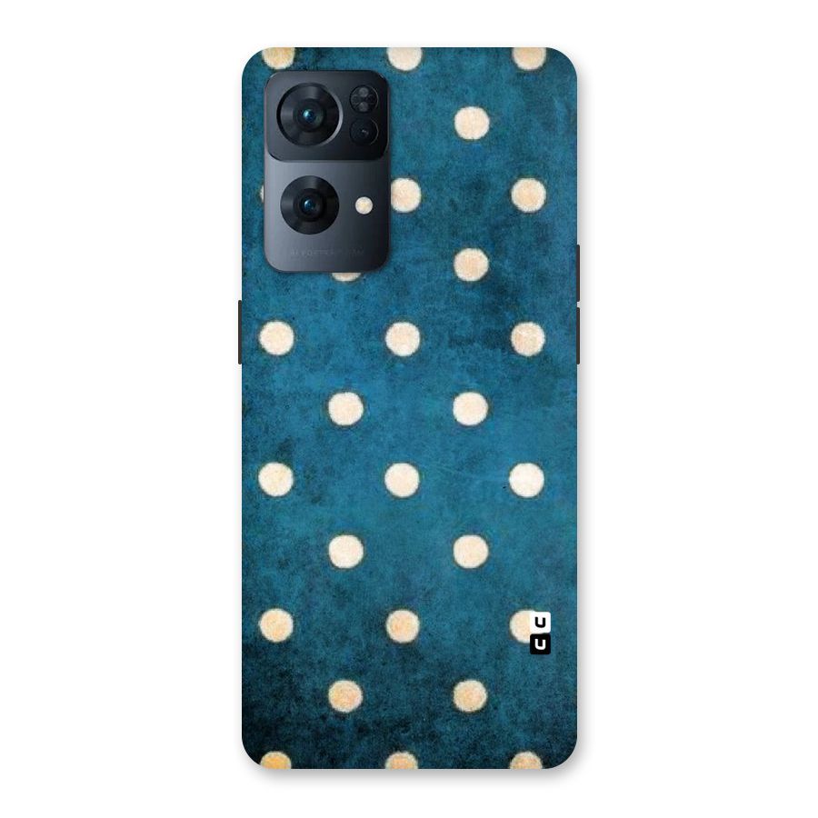 Classic Blue Polka Back Case for Oppo Reno7 Pro 5G