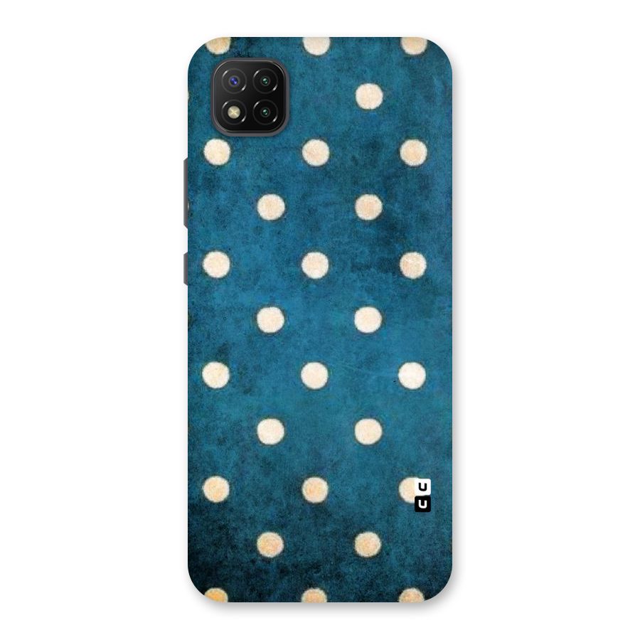 Classic Blue Polka Back Case for Poco C3