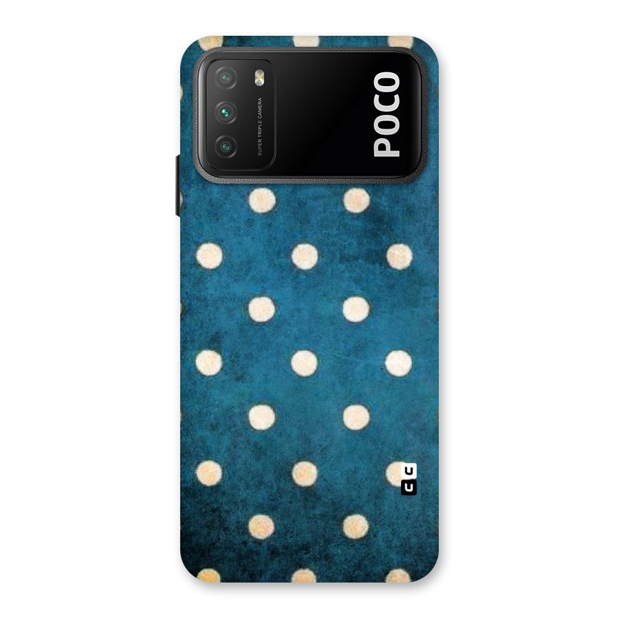 Classic Blue Polka Back Case for Poco M3