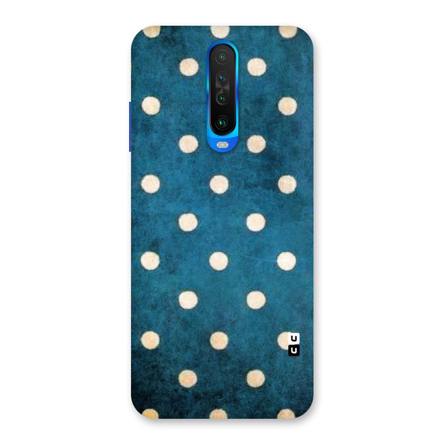 Classic Blue Polka Back Case for Poco X2