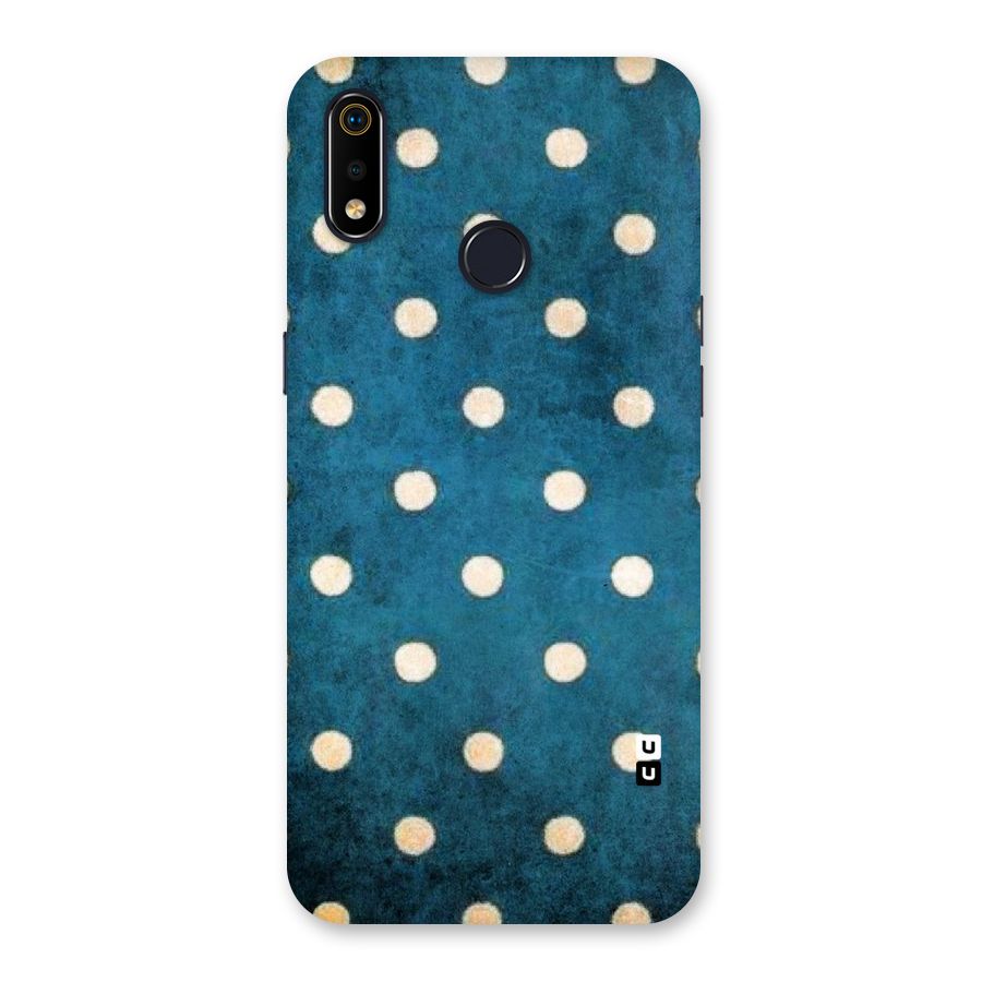 Classic Blue Polka Back Case for Realme 3i