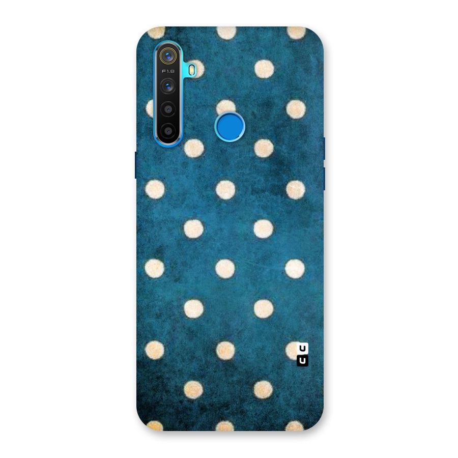Classic Blue Polka Back Case for Realme 5