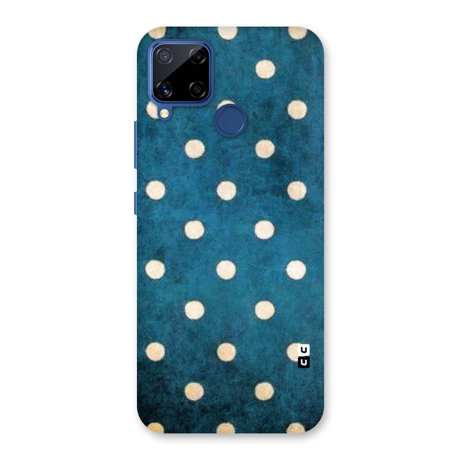 Classic Blue Polka Back Case for Realme C15