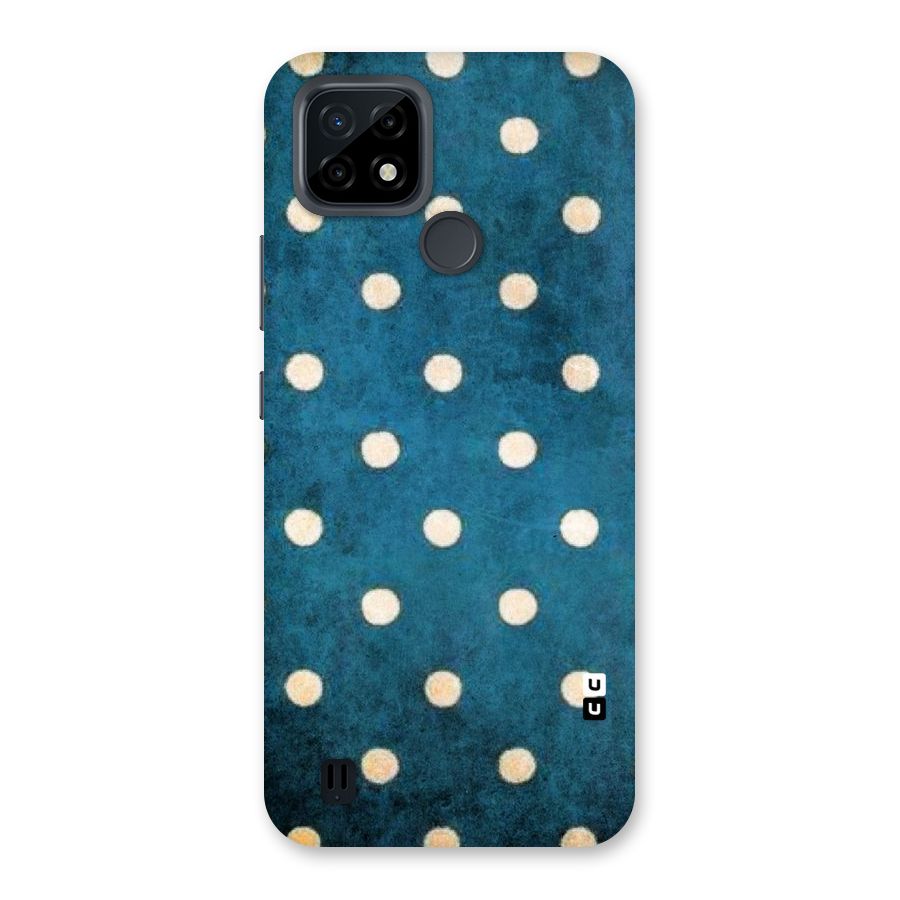 Classic Blue Polka Back Case for Realme C21