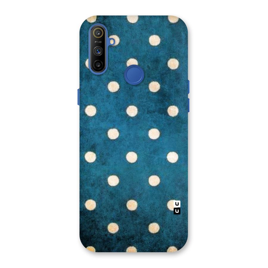 Classic Blue Polka Back Case for Realme Narzo 10A
