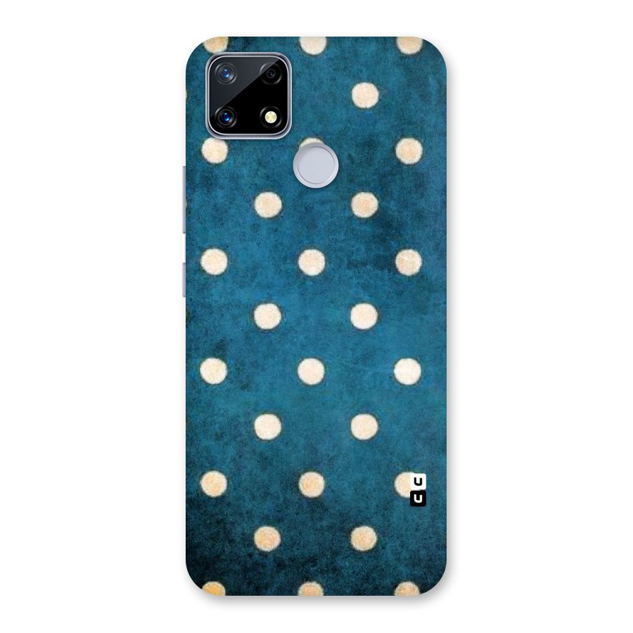 Classic Blue Polka Back Case for Realme Narzo 20