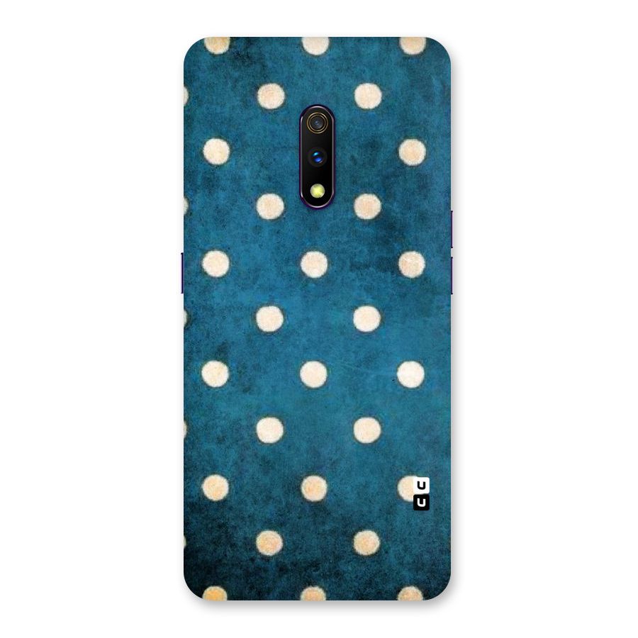 Classic Blue Polka Back Case for Realme X