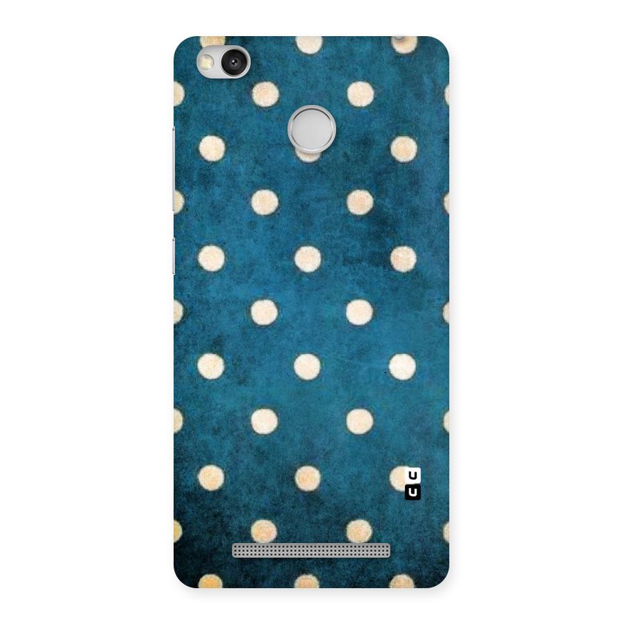 Classic Blue Polka Back Case for Redmi 3S Prime