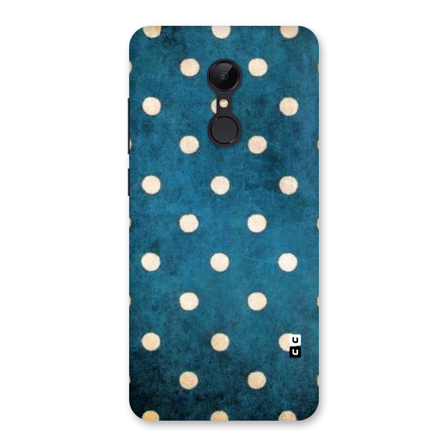 Classic Blue Polka Back Case for Redmi 5