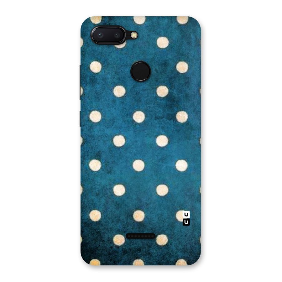 Classic Blue Polka Back Case for Redmi 6
