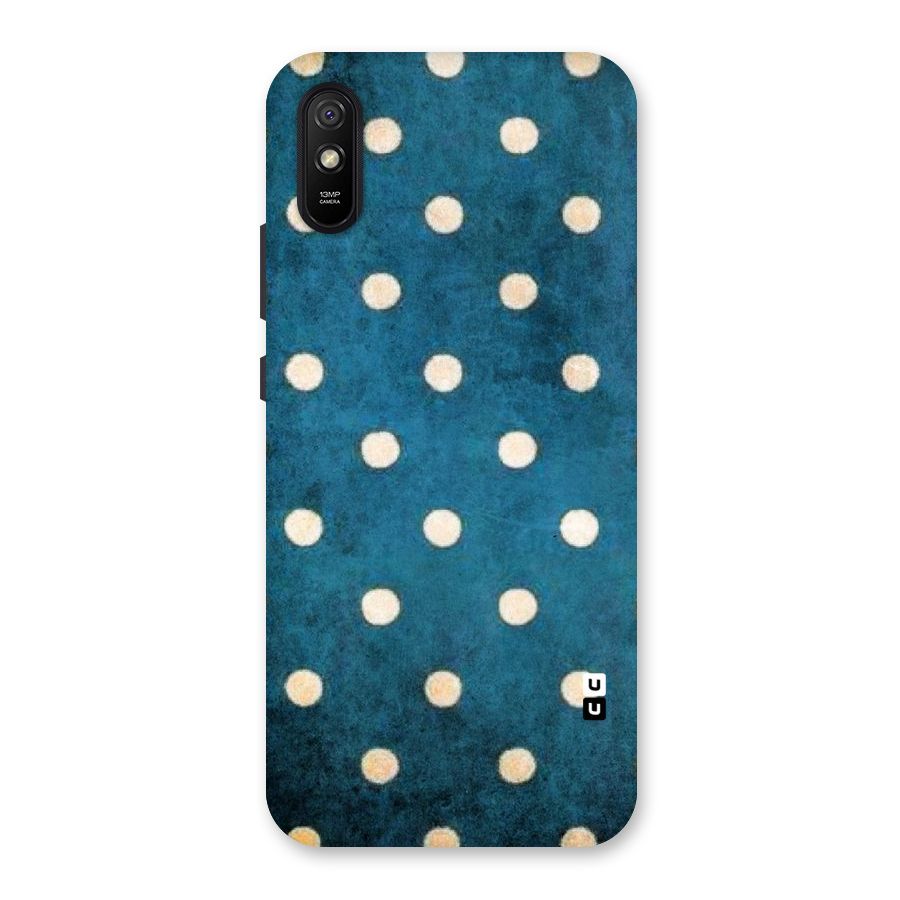 Classic Blue Polka Back Case for Redmi 9i