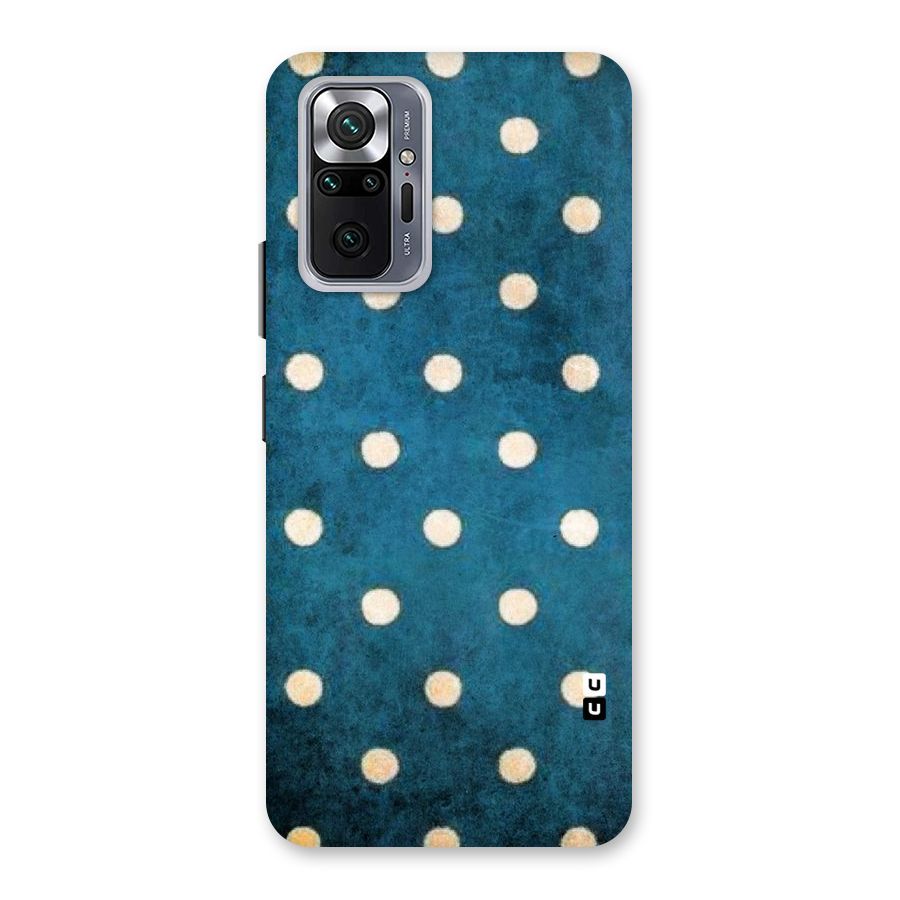 Classic Blue Polka Back Case for Redmi Note 10 Pro