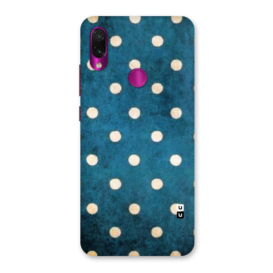 Classic Blue Polka Back Case for Redmi Note 7 Pro