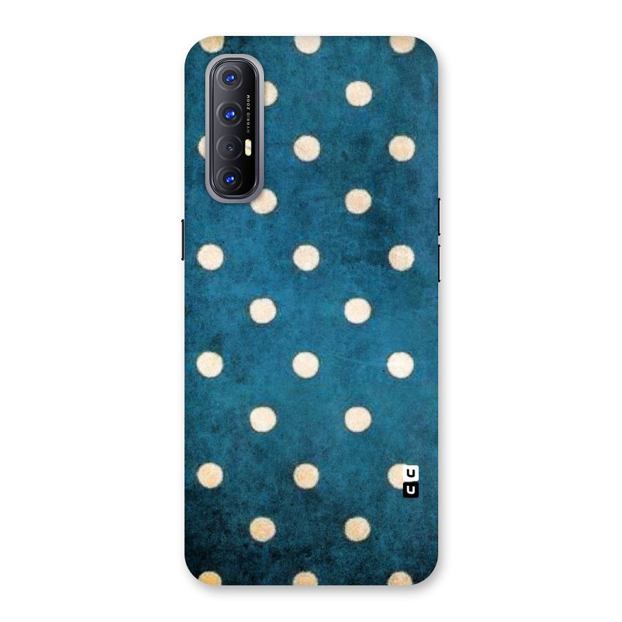 Classic Blue Polka Back Case for Reno3 Pro